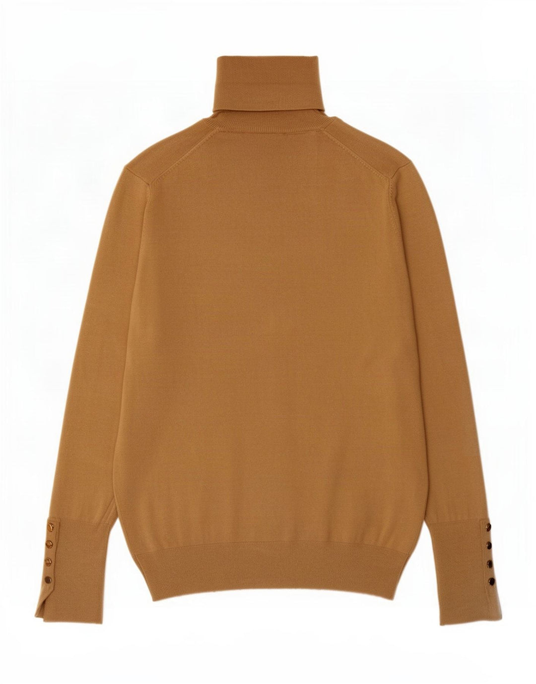 Maglione maglione a collo alto da donna Zara UK 12 Viscosa beige medio