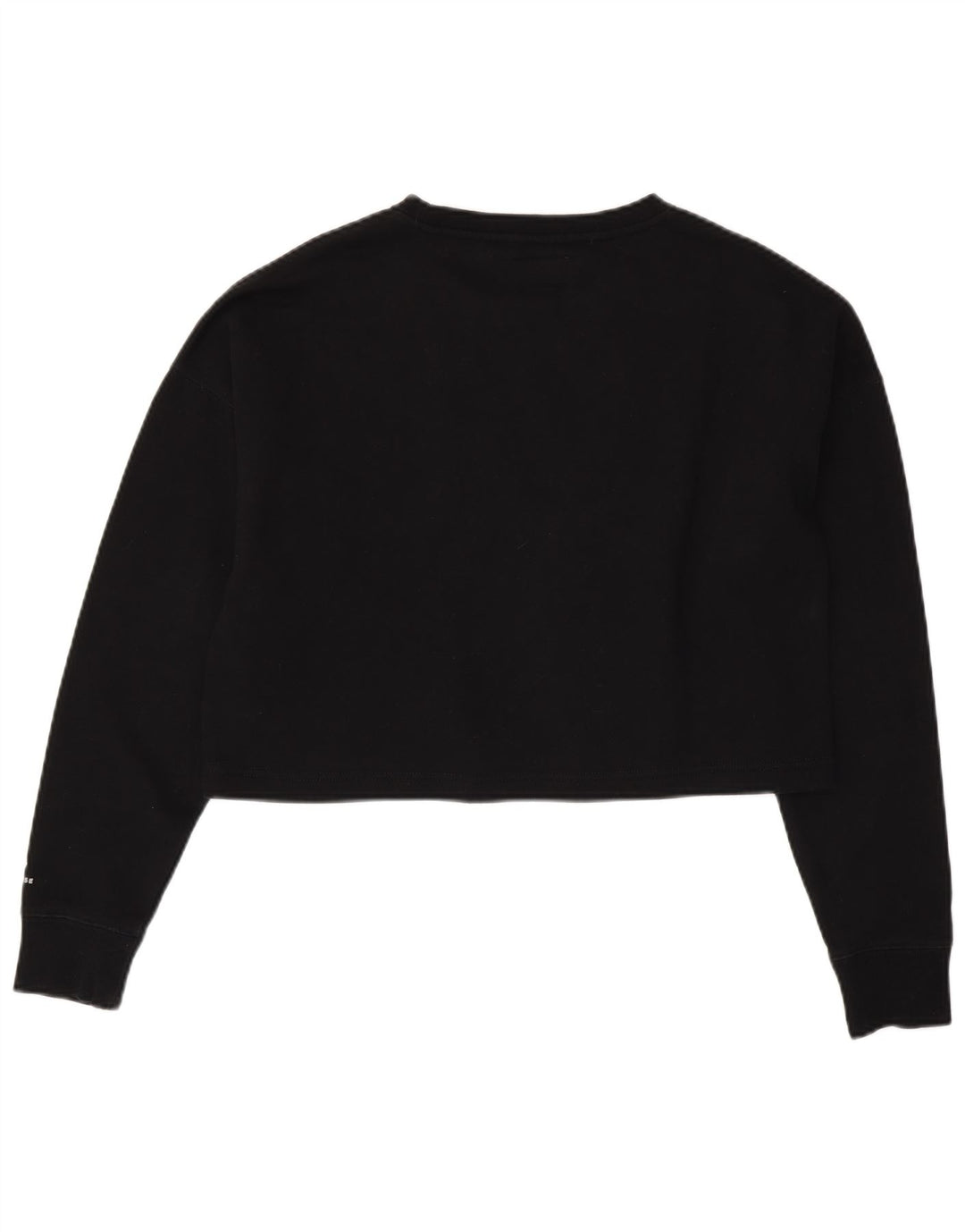 Converse Felpa da donna con grafica corta oversize, maglione UK 14 medio nero