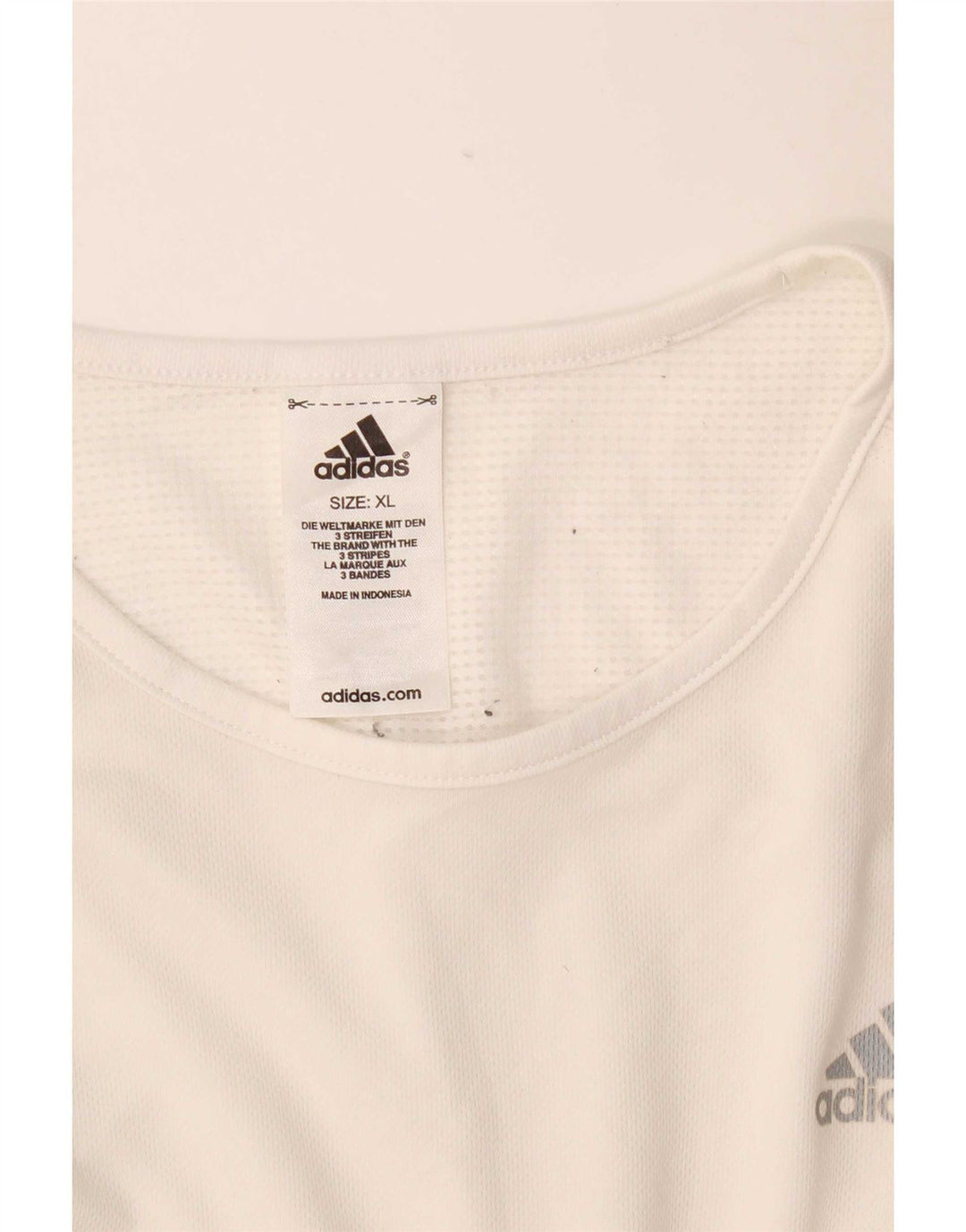 Canotta Adidas da uomo XL bianca in poliestere