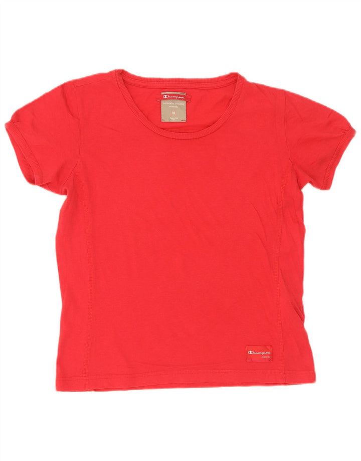 Maglietta Champion da donna Easy Fit, taglia UK 12, colore rosso medio, cotone