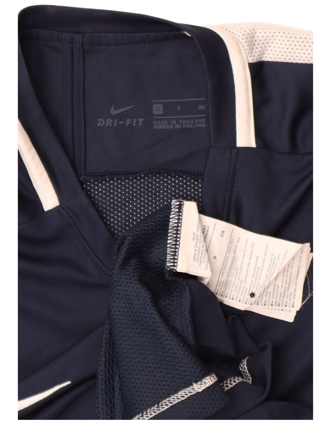 T-shirt Nike Dri Fit da uomo, piccola, in poliestere blu navy
