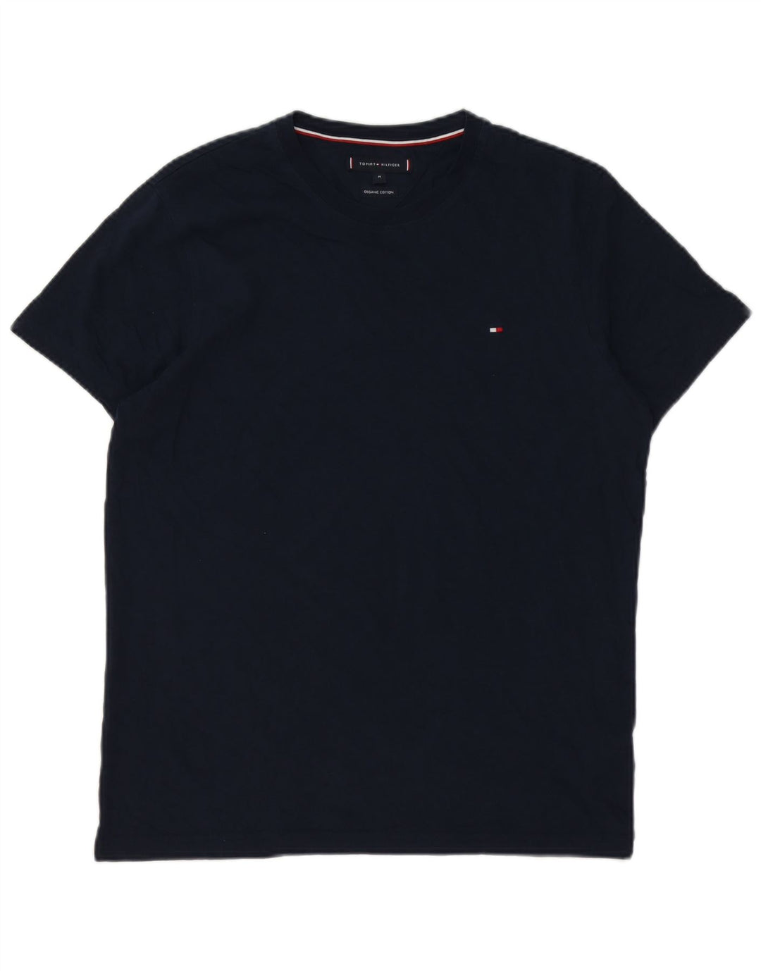 T-shirt da uomo Tommy Hilfiger Top in cotone blu navy medio