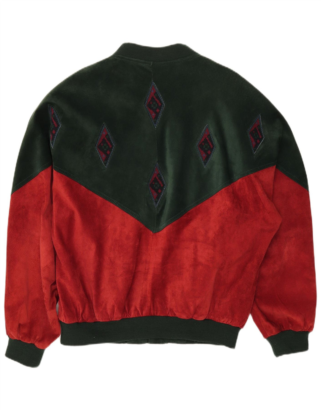 MONTES Giubbotto bomber da uomo IT 54 2XL Poliestere color block rosso