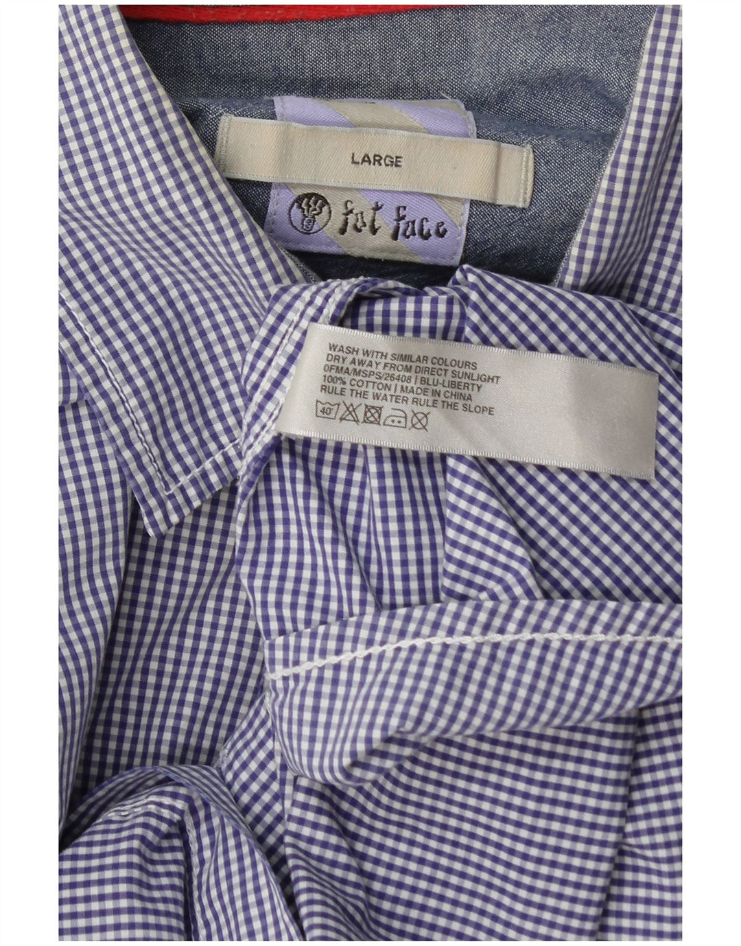 Camicia da uomo vestibilità regolare Fat Face, cotone a righe grandi blu