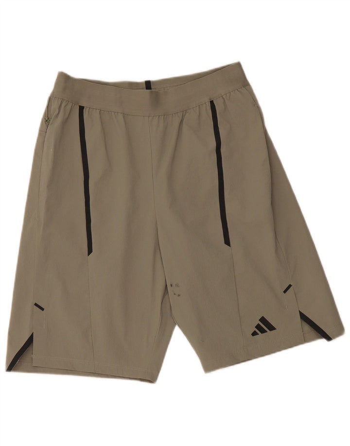 Pantaloncini sportivi Adidas Aeroready Regular Fit piccoli in nylon grigio