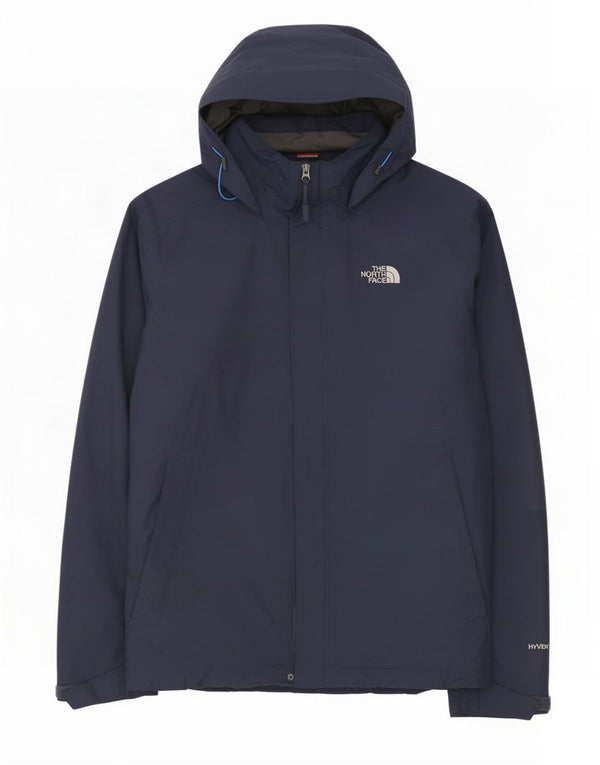 Giacca antipioggia da uomo con cappuccio The North Face UK 40 Large in nylon blu navy
