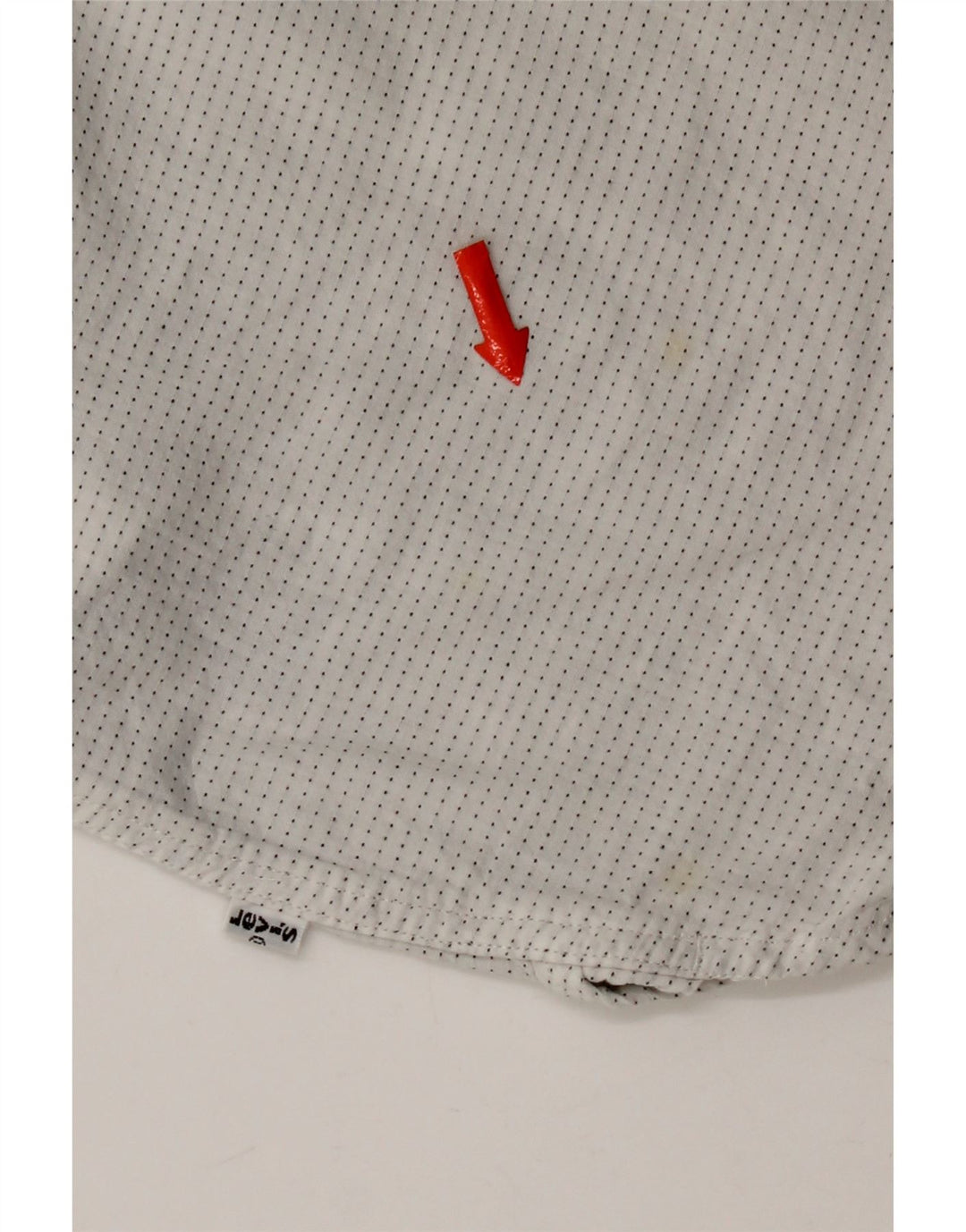 Camicia Levi's Uomo Large in cotone maculato bianco