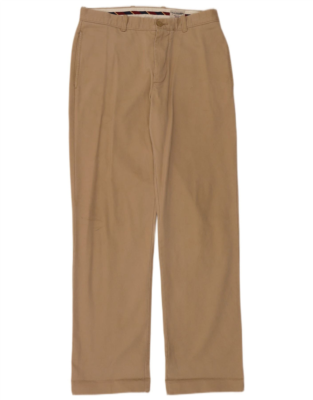 Pantaloni chino dritti da uomo J. CREW W31 L34 cotone beige