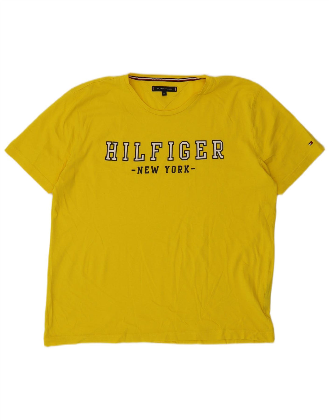 T-shirt grafica da uomo Tommy Hilfiger Top 2XL gialla