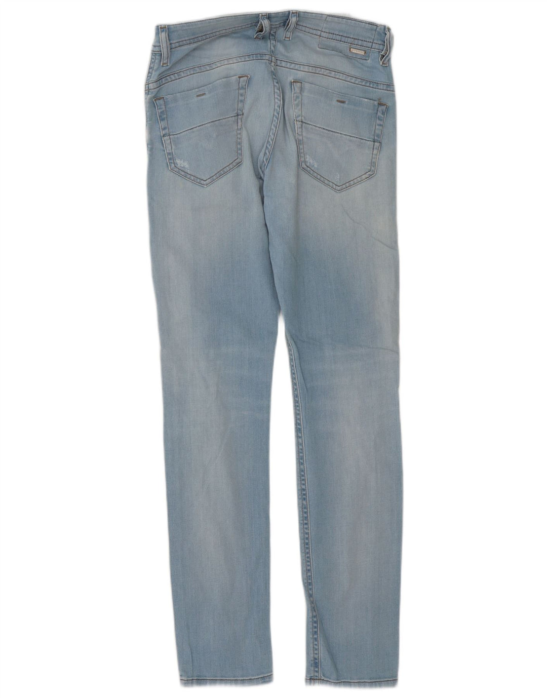 Jeans slim da uomo Diesel Thommer effetto consumato W28 L32 cotone blu