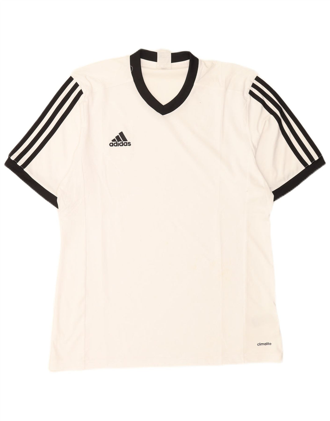 T-shirt Adidas Climalite da uomo, grande, in poliestere bianco