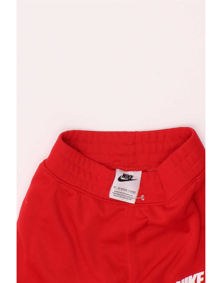 Pantaloni da tuta grafica Nike da ragazzo 3-4 anni Rosso Colourblock