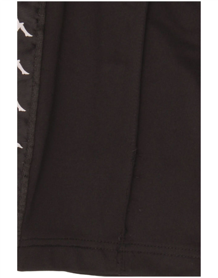 Pantaloni da tuta con grafica Kappa da uomo, poliestere nero medio