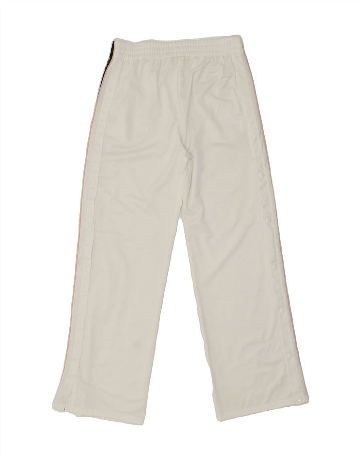 DANZA Womens Graphic Tracksuit Trousers UK 14 Large White Polyester Vintage danza and Second-Hand danza from Messina Hembry 