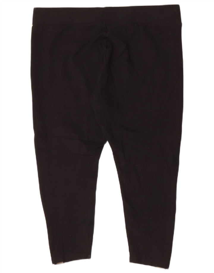 Leggings Capri da donna Marks & Spencer UK 20 2XL Viscosa a righe nere