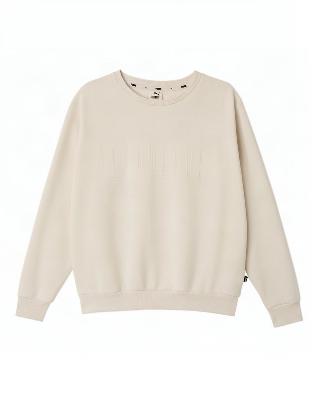 Felpa grafica da donna Puma Jumper UK 16 Large White Cotton