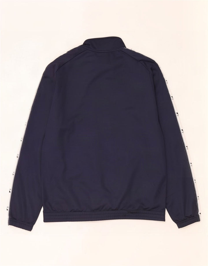 Giacca da ginnastica grafica da uomo Diadora a blocchi di colore blu navy medio