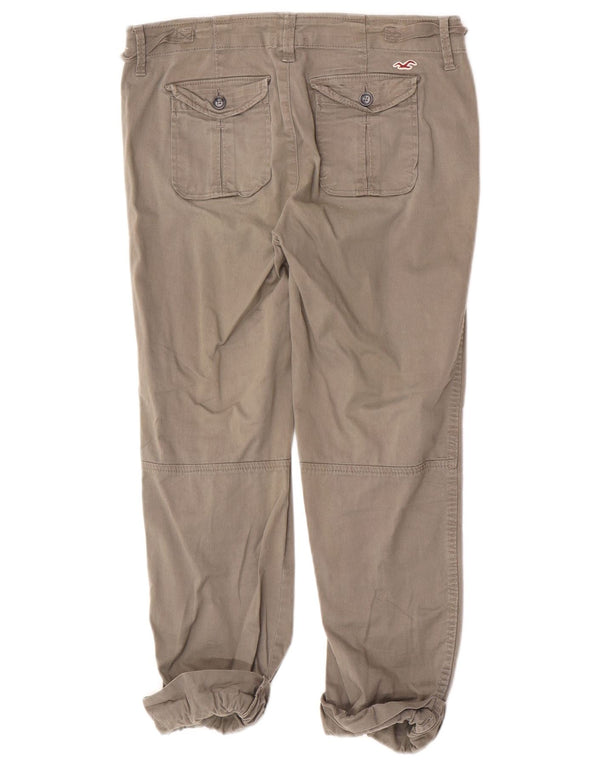 Pantaloni casual da jogging Hollister da donna US 1 XS W30 L23 cotone grigio