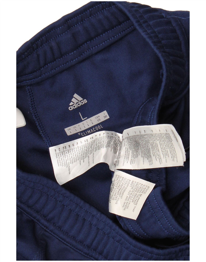 Pantaloni da tuta Adidas Climacool da uomo grandi in poliestere blu navy