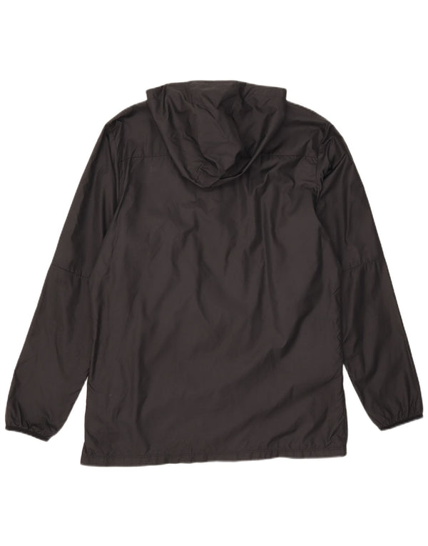 Giacca antipioggia con cappuccio Nike da uomo UK 40 grande poliestere nero