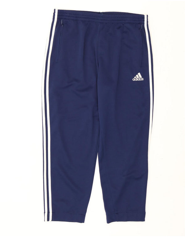 Pantaloni da tuta da uomo Adidas UK 46/48 XL Poliestere blu navy