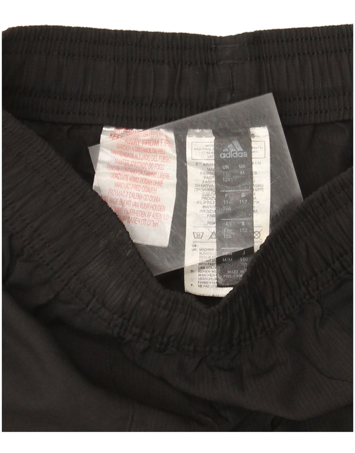 Pantaloncini sportivi Adidas Climalite da ragazzo 11-12 anni in poliestere nero