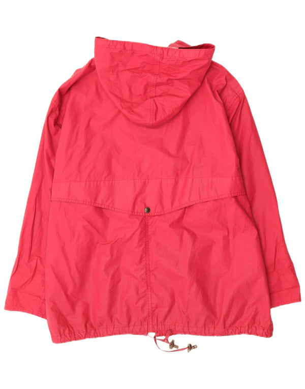 NUOVA giacca a vento oversize con cappuccio da donna PENNY UK 16 Large Rossa