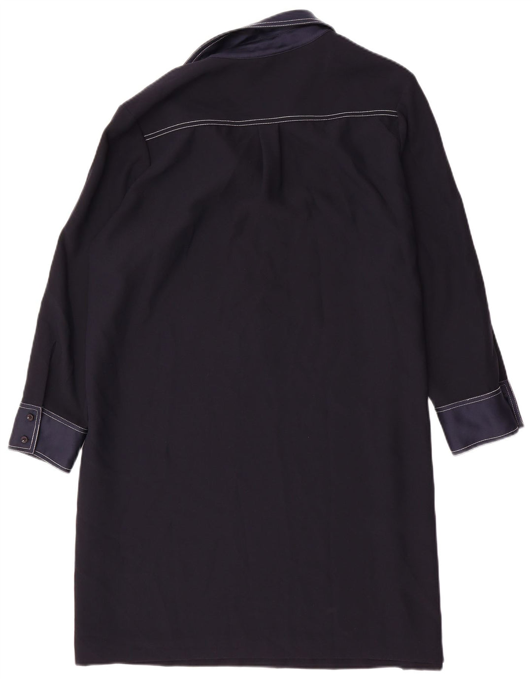 HOBBS Abito a trapezio oversize a maniche lunghe da donna UK 14 Large Blu Navy