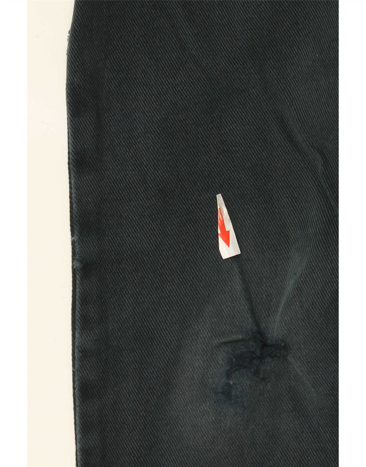 Jeans dritti invecchiati da uomo Marks & Spencer W34 L31 cotone nero