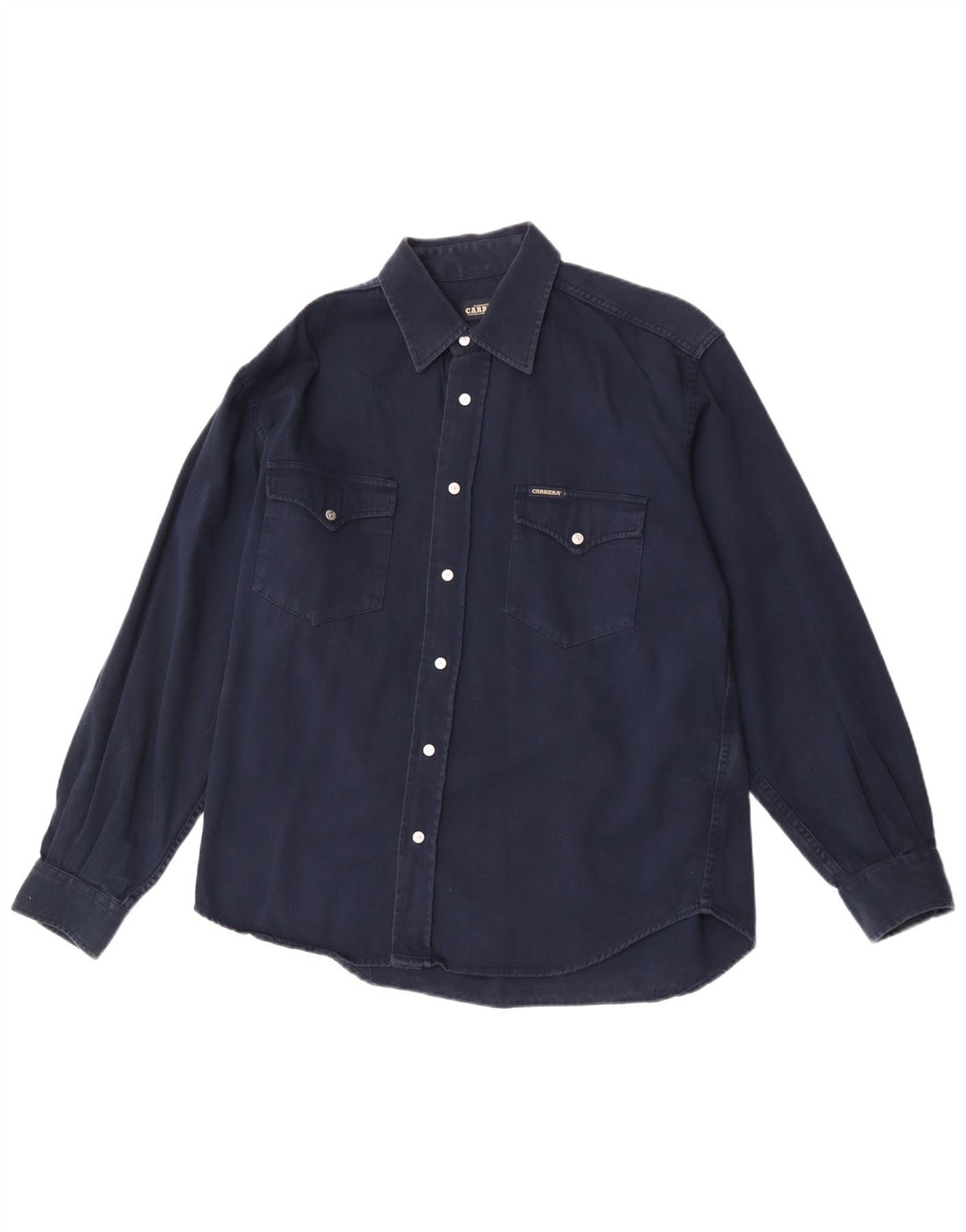 Camicia da uomo Carrera grande in cotone blu navy