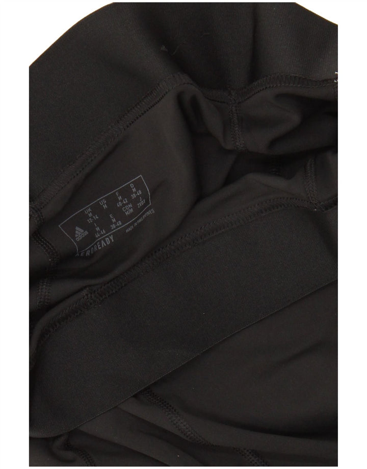 Leggings grafici ADIDAS da donna Aeroready UK 12/14 medio nero