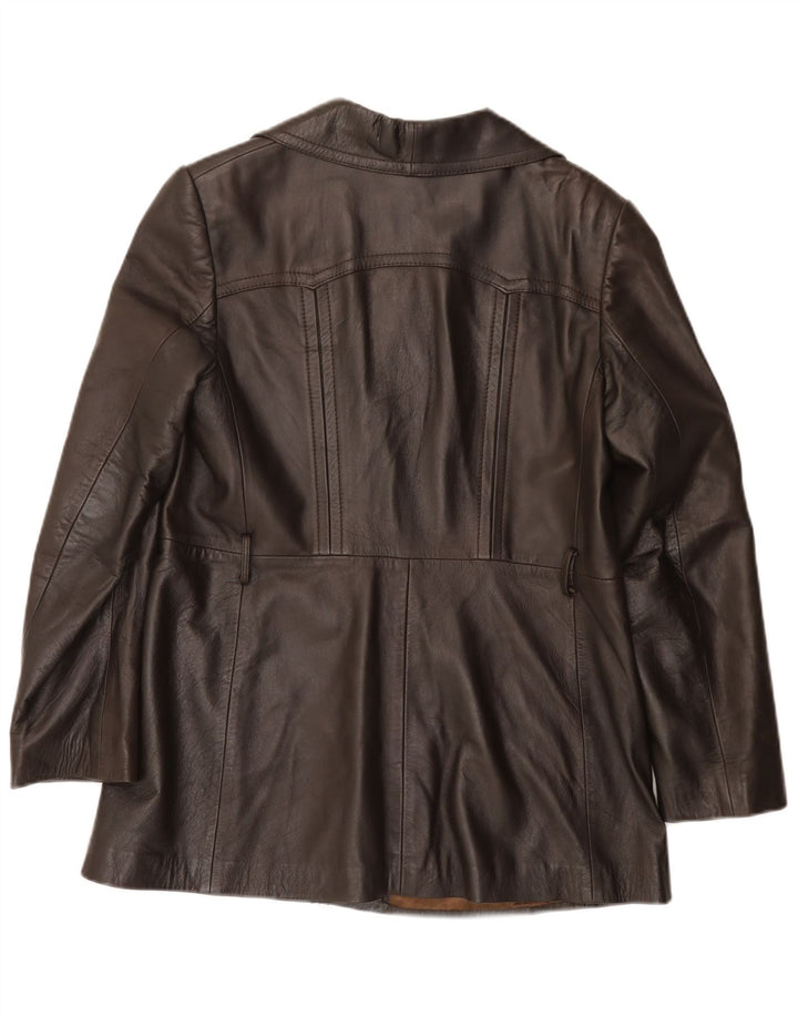 Giacca in pelle da donna Everest IT 48 XL Marrone