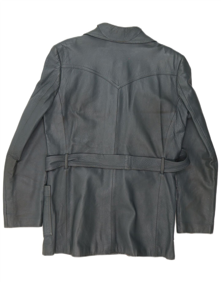 Giacca in pelle donna Vincent IT 52 2XL Pelle Blu