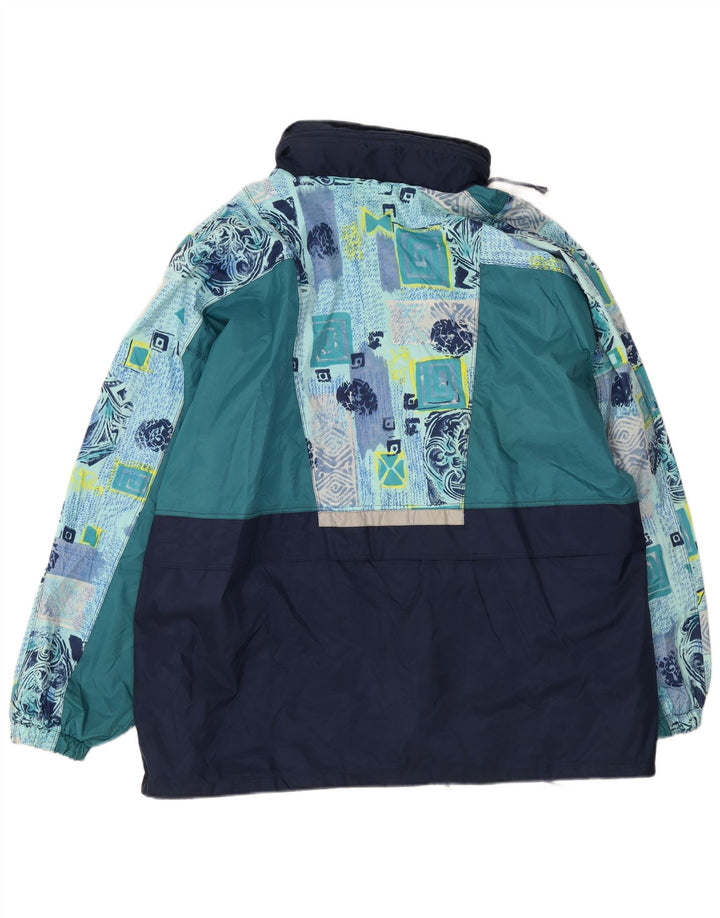 Giacca antipioggia da uomo Shamp UK 42 XL Blu navy Colourblock in poliammide