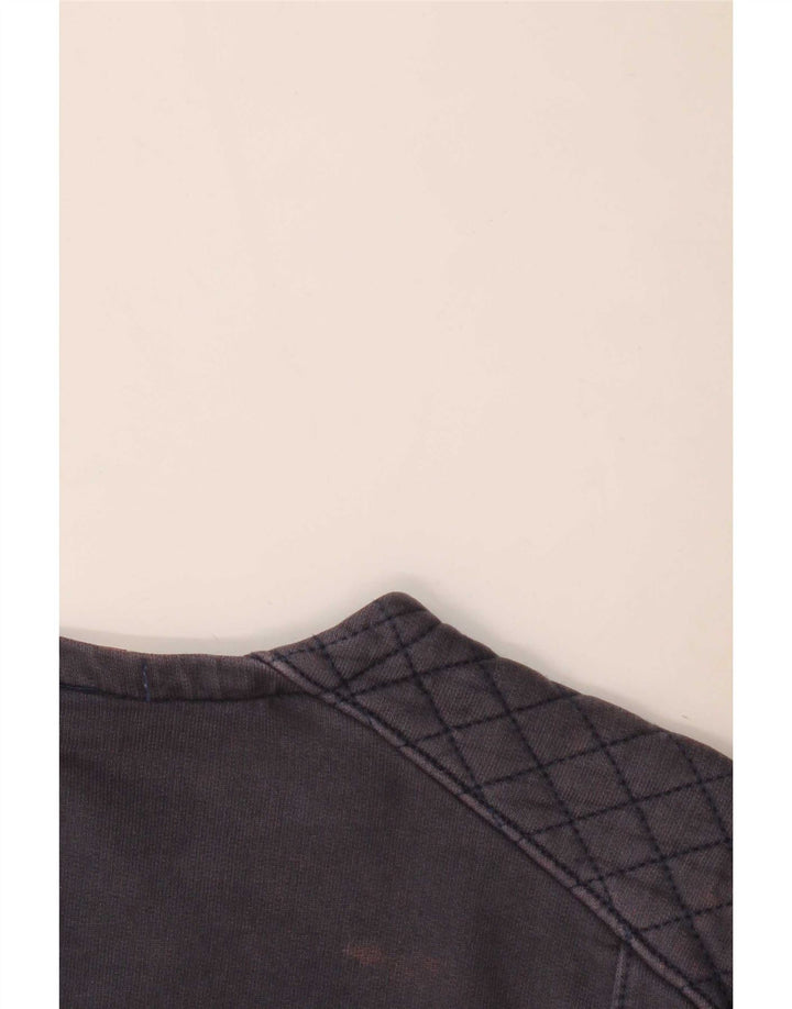 Gap Giacca da motociclista da donna UK 10 Small Blu navy in cotone