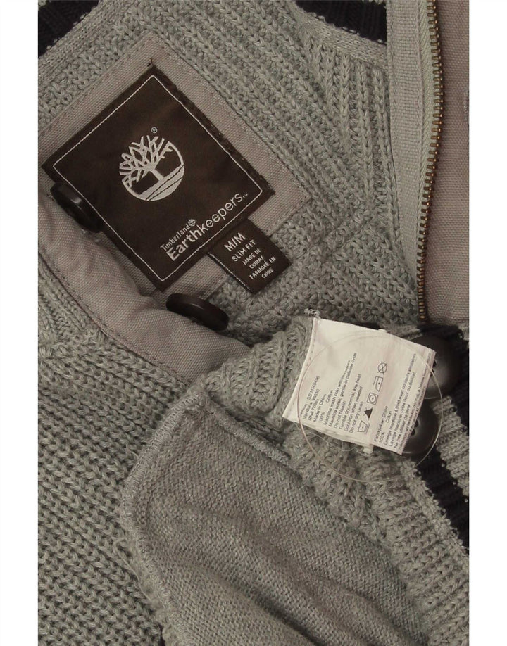 Timberland Maglione da uomo Earthkeepers slim fit con zip collo grigio medio