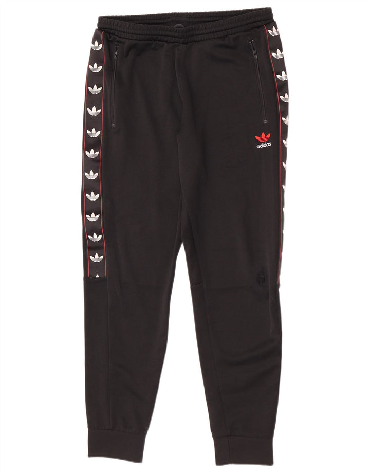 Pantaloni da tuta grafica da uomo Adidas Joggers Medium Black Colourblock