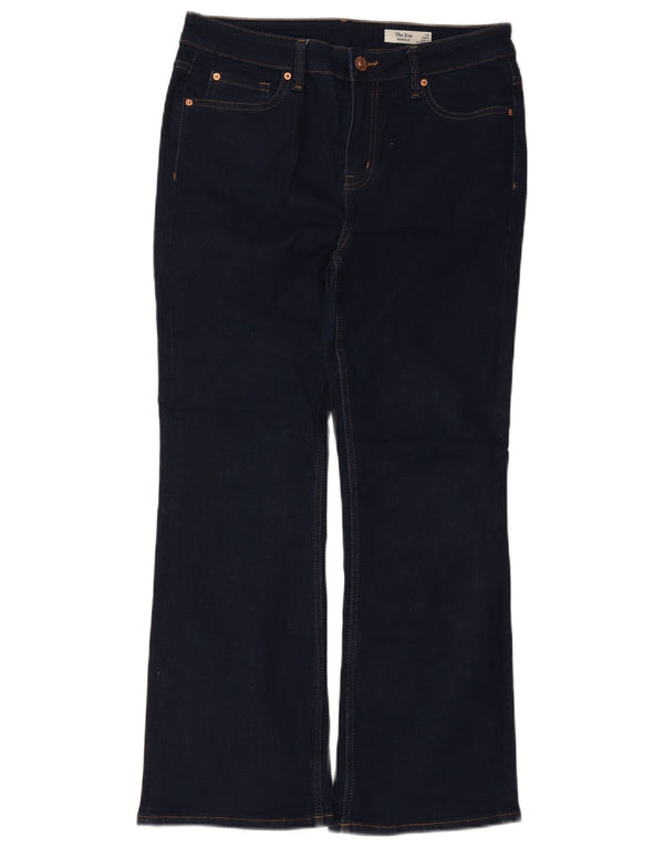 Marks & Spencer Donna The Eva Bootcut Jeans UK 14 Large W32 L28 Blu Navy