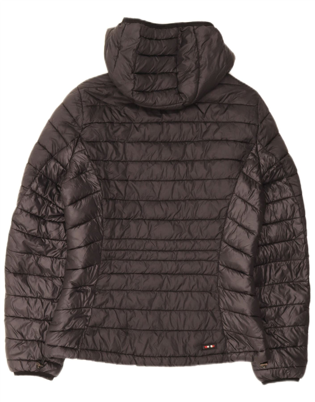 Giacca imbottita con cappuccio da donna Napapijri UK 14 media nera in poliammide