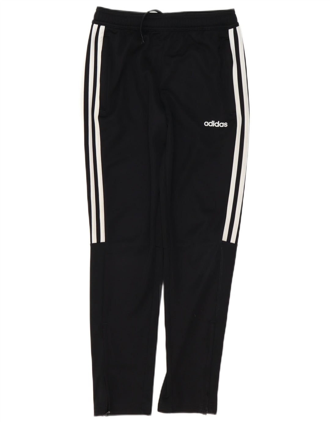 ADIDAS Boys Aeroready Tracksuit Trousers 11-12 Years Black Polyester