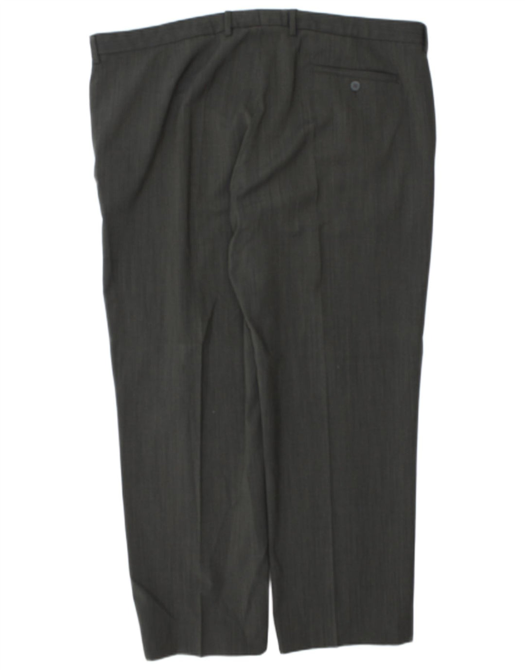 Pantaloni da abito dritti da uomo Marks & Spencer W44 L30 poliestere grigio