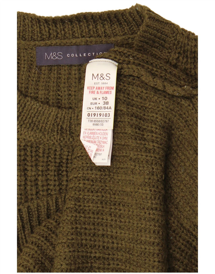 Canotta da donna Marks & Spencer UK 10 piccola in acrilico kaki