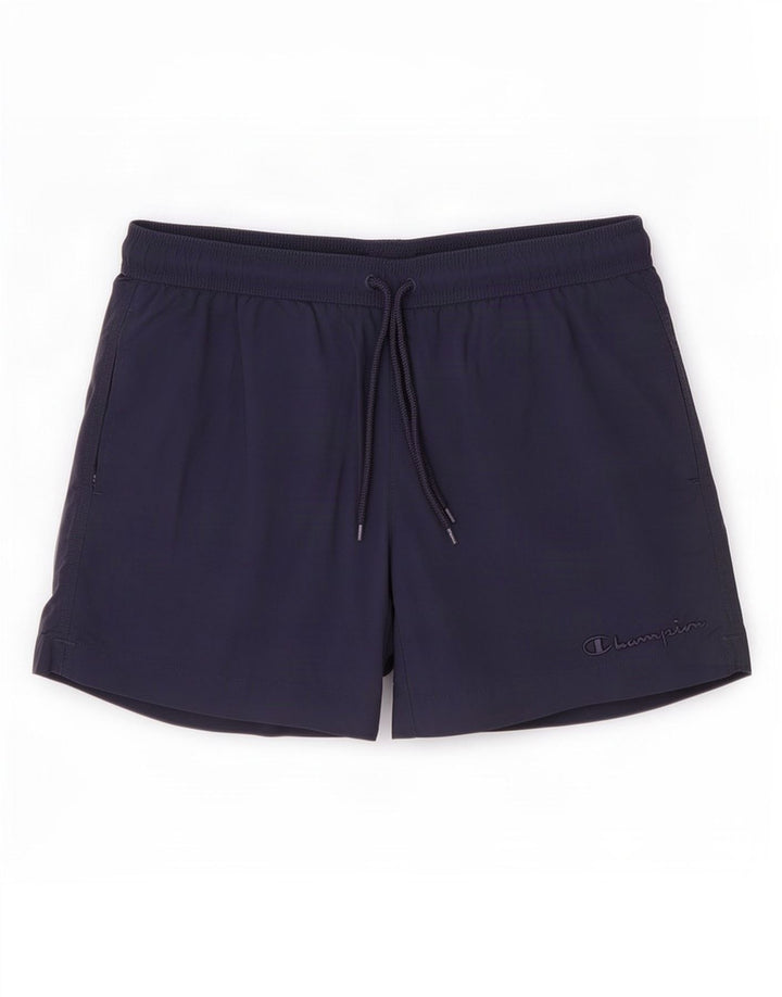Pantaloncini da bagno da uomo Champion medi blu navy in poliammide