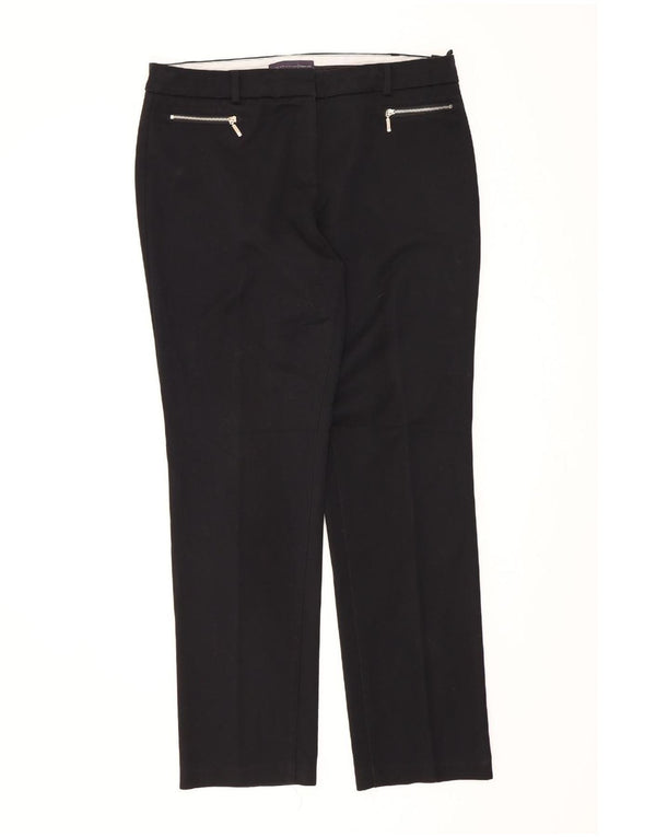 Pantaloni casual slim fit da donna Marks & Spencer UK 14 Large W34 L30 neri