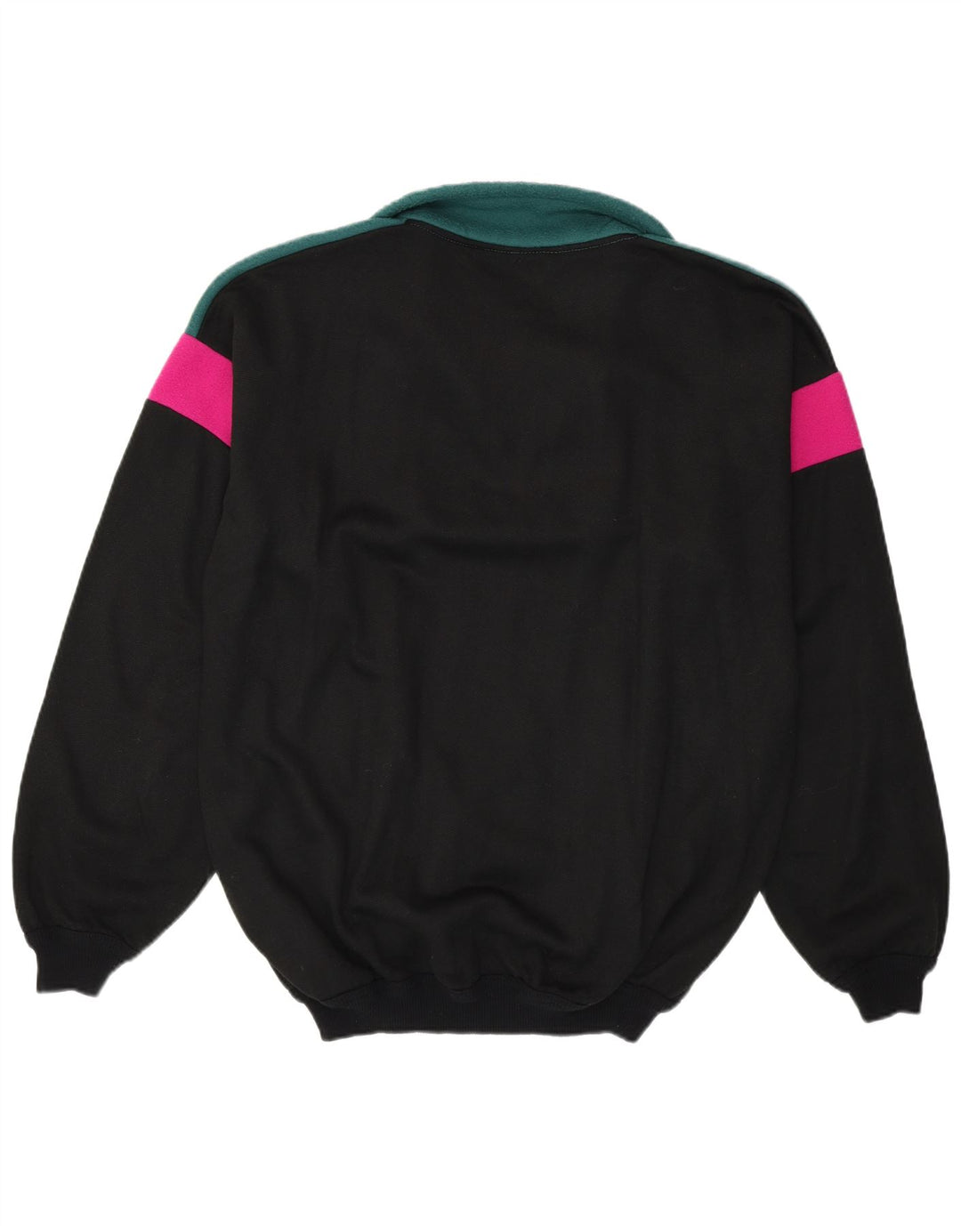 Felpa in pile da uomo KISS XL in cotone color block nero