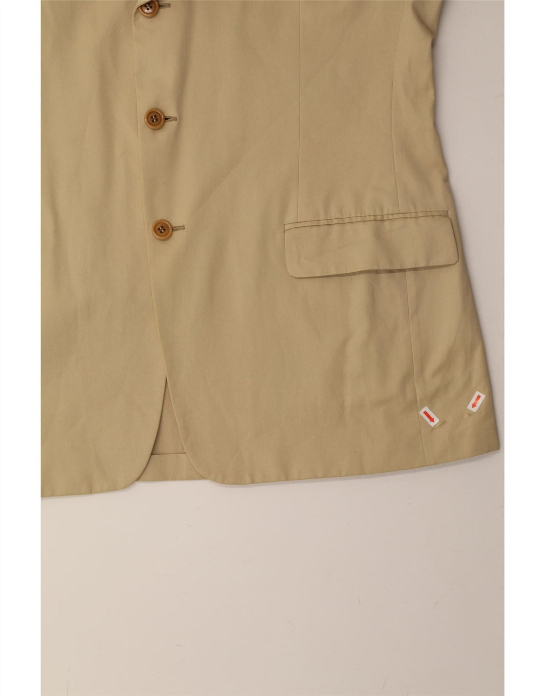 VALENTINO Mens 3 Button Blazer Jacket IT 54 2XL Beige Cotton Vintage Valentino and Second-Hand Valentino from Messina Hembry 