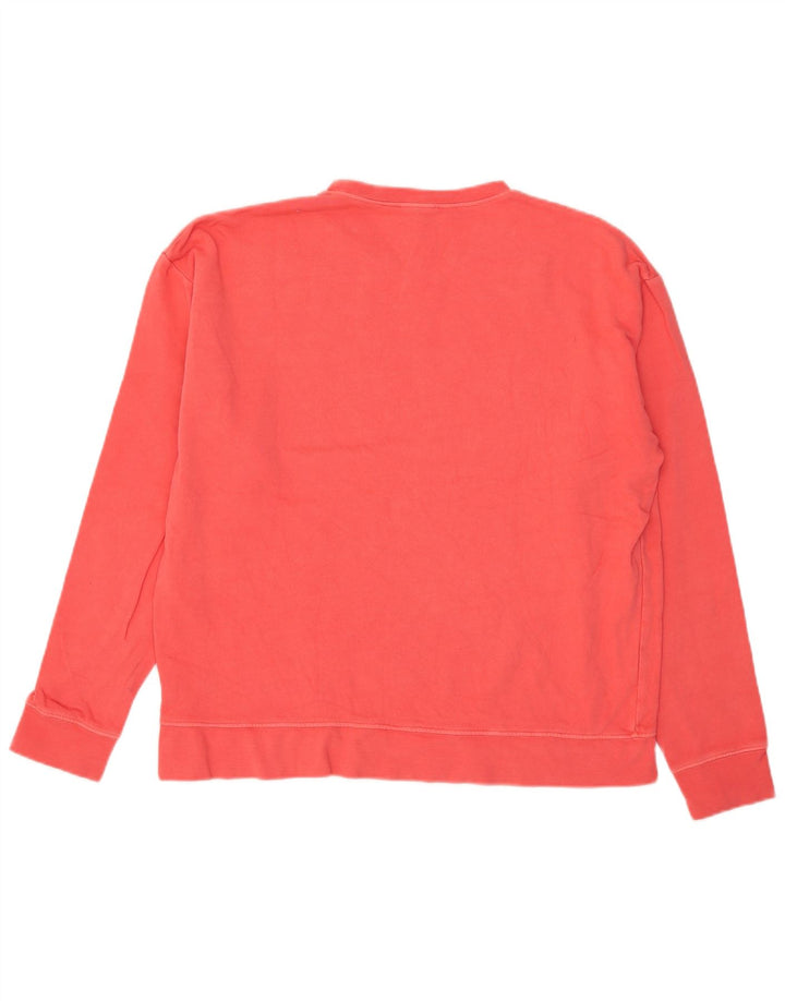 Topshop Felpa oversize con grafica da donna Maglione UK 14 Cotone rosa medio
