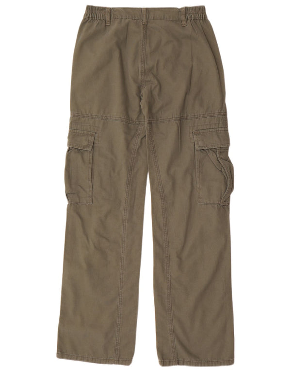 Pantaloni cargo larghi da bambino Benetton 11-12 anni 2XL W28 L31 cotone kaki