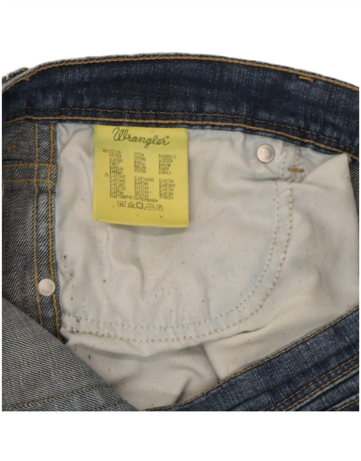 Jeans dritti elasticizzati Texas Wrangler da uomo W36 L30 cotone blu