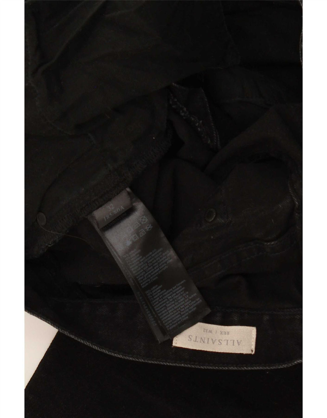 Jeans slim da uomo All Saints W32 L32 cotone nero